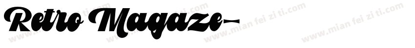 Retro Magaze字体转换
